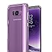 Galaxy S8 Case, Clear Slim Hybrid Armor Perfect Fit Hard Back Soft Silicone Edge Anti-Scratch Excellent Grip Flexible Tpu Non-Slip No Bulky Shockproof Protective Cover for Samsung Galaxy S8 Crystal