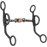 HILASON Trainer Curb Bit Twisted Dogbone Mouthpiece Aged Steel | 5-1/8 inch twisted dogbone mouthpiece, 6 inch shank, aged steel construction, progression training
