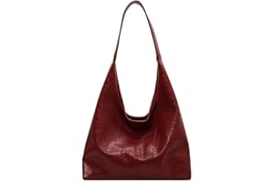 Lovehomily Women Leather Shoulder Bag Versatile Hobo Bag and Clutch Casual 2pcs Shoulder Bag and Handbag Set Satchel Hobo Bag