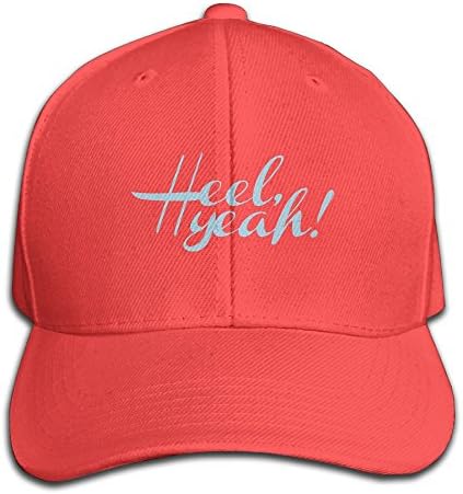 Mens 100% Cotton Cap Adjustable Hat Tar Heel North Carolina "Heel Yeah!"