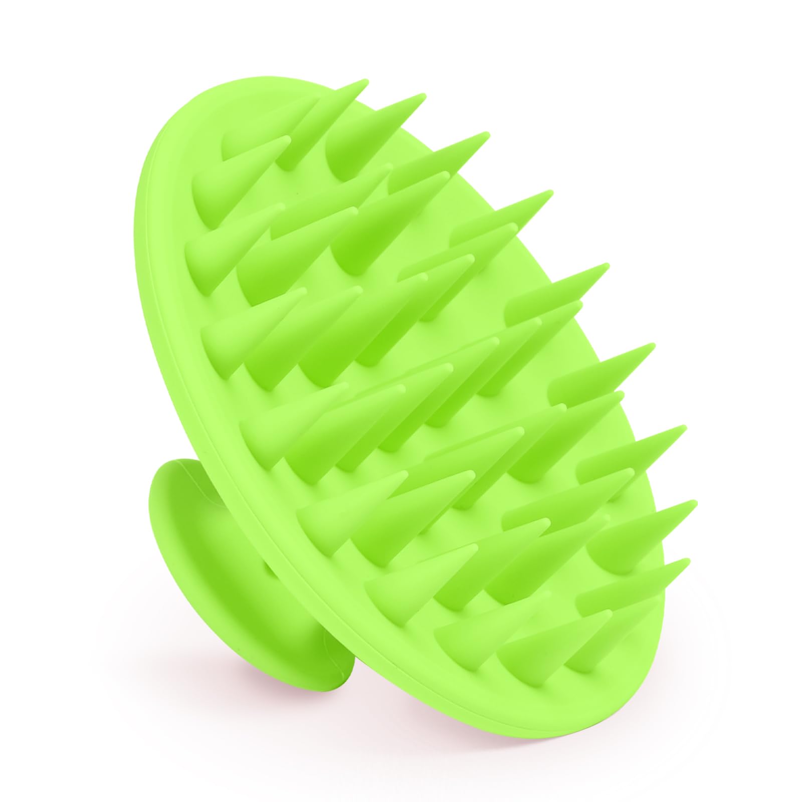 Photo 1 of Meartchy Silicone Scalp Massager Shampoo Brush, Scalp Brush for Hair Growth & Dandruff Removal, Hair Scrubber Scalp Stimulator Exfoliator Brush with Soft Bristles for Wet Dry Scalp Care (Green)
