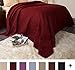 Lavish Home 66-40-T-BU Solid Color Bed Quilt-Twin-Burgundy