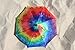 Funbrella Hats - TIE DYE Umbrella Hat - The Funkadelic - Rain Sun Resistant - Easy Elastic Fit for Adults & Kids - Umbrella Hats for a Costume Party, Festival, Fishing, Hiking and the Beach
