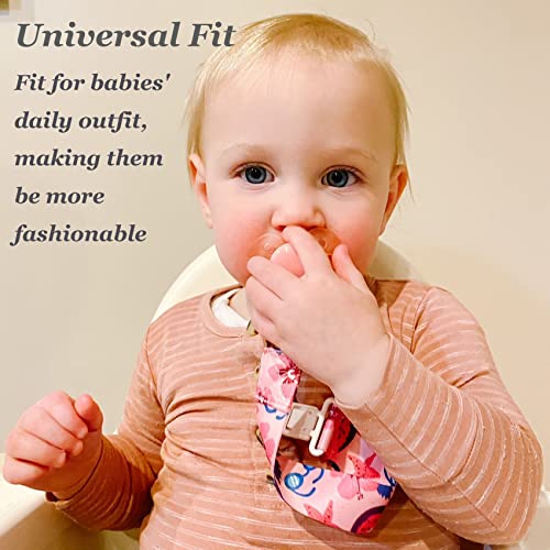 Babygoal Halloween Pacifier Clips, 6 Pack Binky Paci Holder and Leash