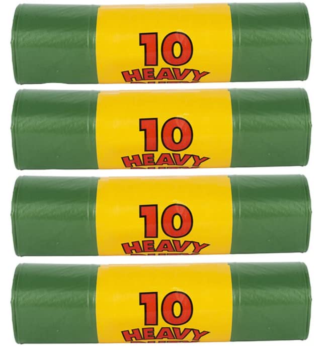 UNIQU Heavy Duty Garden Sacks- Multipurpose Bin Liners For Garden Bins - 115 Litres Extra Strong Bin Bags - 40 Large Garden Waste Bags (Pack Of 4x10)
