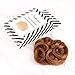 Bella Hair 100% Human Hair Scrunchies for Women Messy Bun Hair Piece Wavy/Curly Up-Do Ponytail Extension (#30 Medium Auburn/Red Brown)