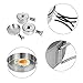 ATEPA 3 Piece Stainless Steel Camping Cookware Set Lightweight Portable Outdoor Backpacking Hiking Picnic Cooking Mess Kit, Including Pot with Lid (1.6L/1L), Frying Pan (0.7L)thumb 2