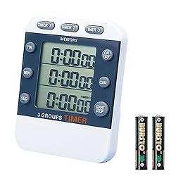 MOSTRUST Digital Dual Kitchen Timer, 3 Channels
