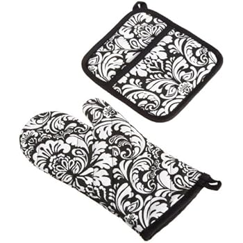 DII Cotton Damask Oven Mitt 12 x 6.5