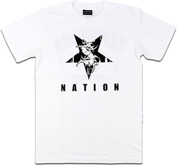 Amazon Sepultura セパルチュラ 逆五芒星イラスト Wof297 Mサイズ 白色 Tシャツ カットソー 通販