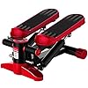 LJYLF-Mini-Fitness-Hydraulic-Stepper-Men-and-Women-Stepper-Cardio-Exercise-Trainer-Monitor-and-Resistance-Bands-Stepper-Exercises-EquipmentRed LJYLF Mini Fitness Hydraulic Stepper, Men and Women Stepper Cardio Exercise Trainer, Monitor and Resistance Bands…