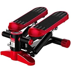 LJYLF Mini Fitness Hydraulic Stepper, Men and Women Stepper Cardio Exercise Trainer, Monitor and Resistance Bands…