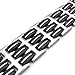 KONOV Wide Mens Bangle Bracelet, Stainless Steel Rubber, Black Silver