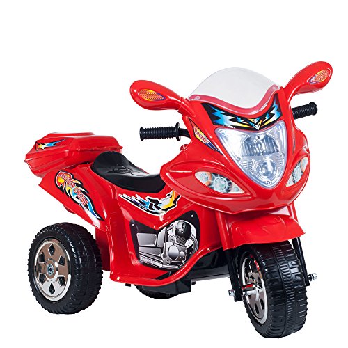 Ride on Toy, 3 Wheel Trike Motorcycle for Kids, Battery Powered Ride On Toy by Lil' Rider  â€“ Ride on Toys for Boys and Girls, 2 - 5 Year Old - Red