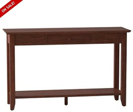 Amazon Com Narrow Console Table Espresso With Small Drawer And