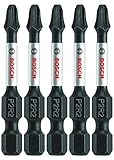 Bosch ITP2R2205 5 Pc. Impact Tough 2 In. Phillips/Square #2 Power Bits