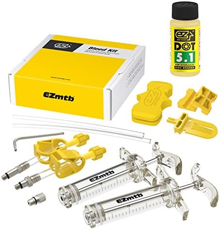 Complete Hydraulic Disc Brake Bleed Kit Tool for Sram Avid Elixir Juicy xx xo BLEEDING EDGE Reverb Formula Hope Hayes Brake - Include 60ml DOT 5.1 Brake Fluid