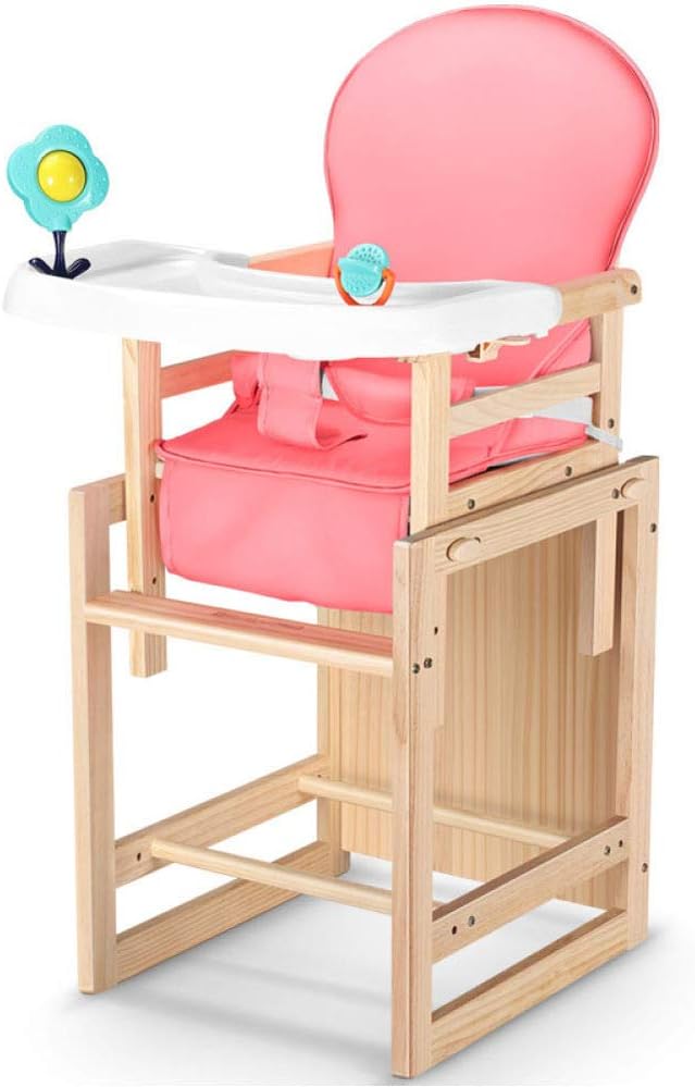 RAQ Kinderhochstuhl Kinderstuhl Kleiner Tisch Massivholz Verstellbare