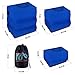 WANDERING TOT Inflatable Foot Rest for Air Travel - Toddler Travel Accessories - Adjustable Height Cushions - Bonus Eye Mask, Ear Plugs & Carrying Bag Travel Accessories for Kids & Adults
