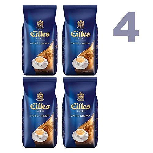 EILLES Kaffee CAFFÈ CREME Ganze Bohne 4x 1000g (4000g) - Spitzenqualität mit feinster CREMA – Bild 3