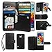 Galaxy S5 mini Case, xhorizon Premium PU Leather Folio Case [Wallet Function] [Magnetic Detachable] Fashion Wristlet Purse Soft Flip 9 Card Slots Case Cover ZA5 for Samsung Galaxy S5 mini - Black