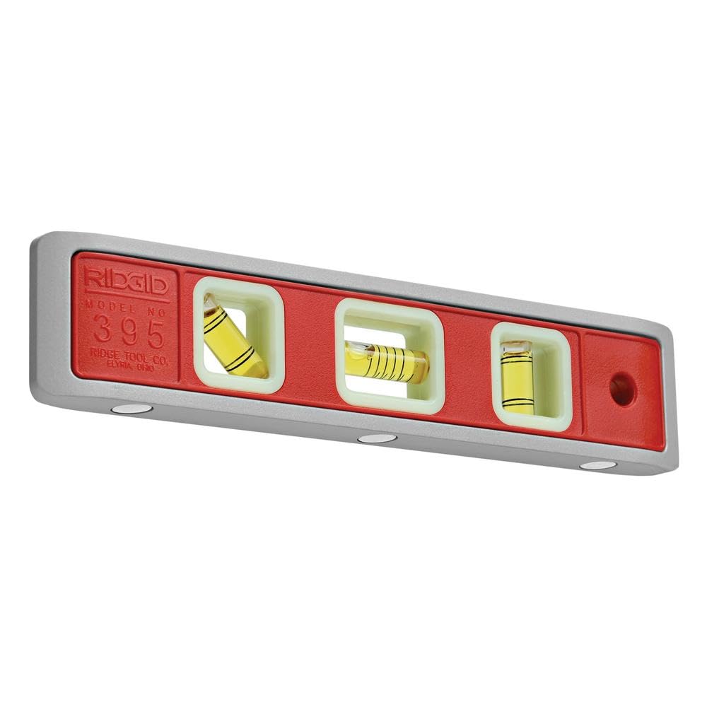 RIDGID 22398 395E Magnetic Torpedo Level, 230 mm Magnetized Level