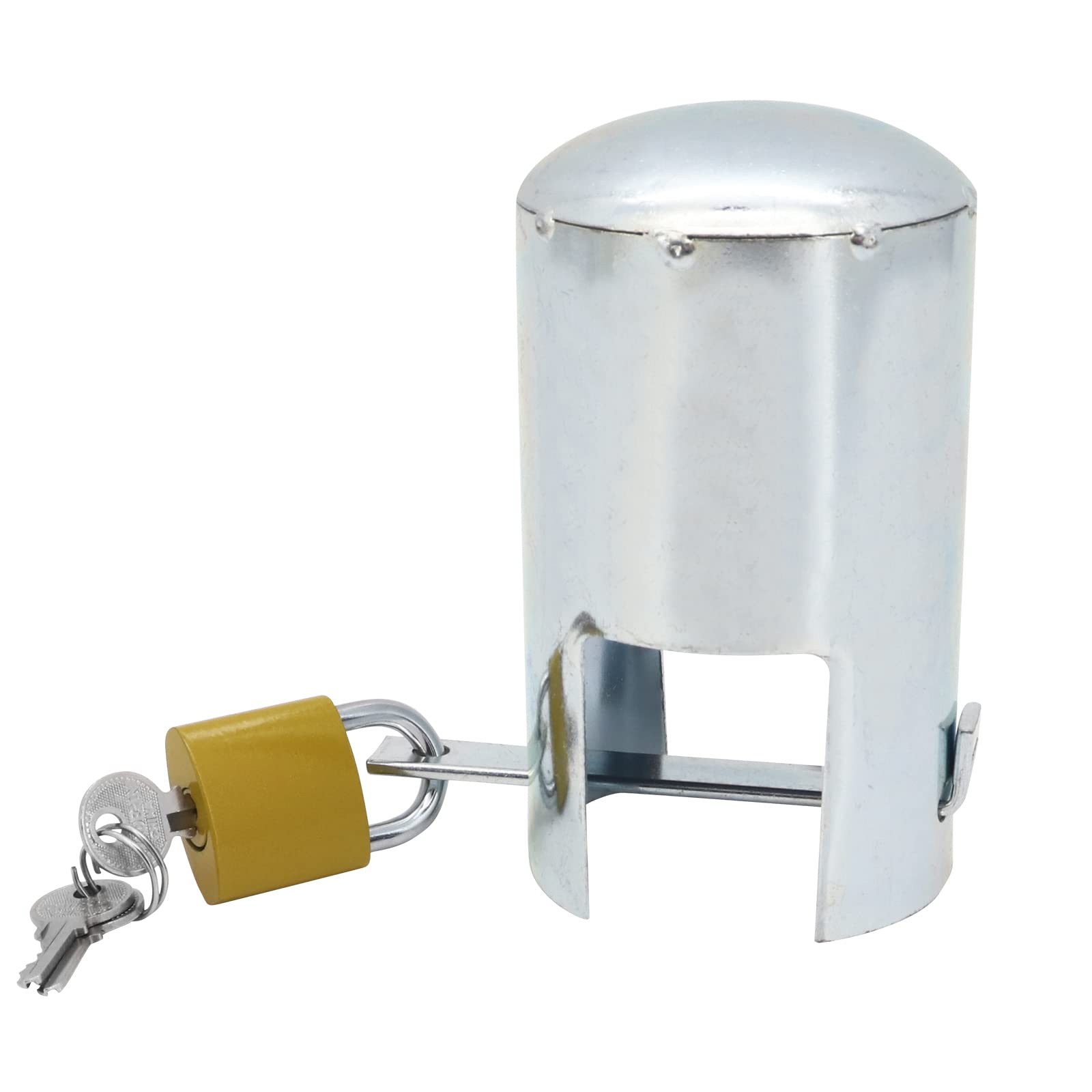 Yuhtech Outdoor Faucet Lock System - Metal Tap Protection Cover for Park & Garden