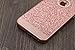 Iphone SE Case, A-Focus Bling Sparkle Glitter Crystal Rhinestone Hybrid Hard PC Cover Case + Tempered Glass Screen Protector for Iphone 5s / SE / 5 (Bling Rose Gold)