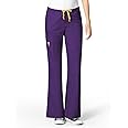 WonderWink Women's Scrubs Romeo Six-Pocket Flare Leg Pant - XS-5XL, 6 Pockets, Elastic Waistband with Convertible Drawstring