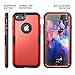 YOUMAKER Designed for iPhone 8 Case & iPhone 7 Case, Full Body Rugged with Built-in Screen Protector Heavy Duty Protection Slim Fit Shockproof Cover for iPhone 8 4.7 Inch - Red