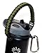 WaterFit Paracord Handle - Paracord Carrier Survival Strap Cord with Safety Ring and Carabiner Compatible with Hydro Flask Wide Mouth Water Bottles 12oz - 64 oz