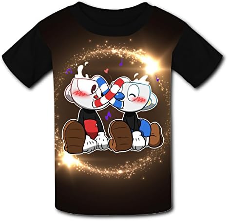 Fashion Music Playing_Caphead Polyester Short Sleeve Tee Shirt For Kids