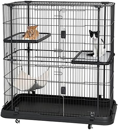 Prevue Pet Merchandise Premium/Deluxe Cat Residence, Black