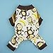 Fitwarm Monkey Dog Pajamas, Cute Dog Clothes for Small Dogs Boy Girl, Pet Onesie Clothing, 100% Breathable Cotton, Brown, Medium