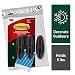 Command Outdoor Hooks, 3 hooks, 4 strips, Decorate Damage-Free, Holds 5 lbs (AW083BZ-3NA)