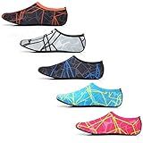 NBERA Water Barefoot Skin Shoes Aqua Socks Flexible Beach Swim Surf Sand Pool Yoga Aerobics Exercise