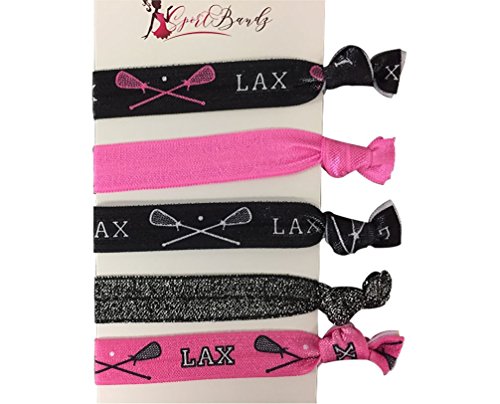 Infinity Collection Lacrosse Hair Accessories, Lacrosse Hair Ties, No Crease Lacrosse Hair Elastics Set