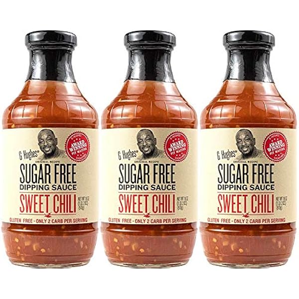 Amazon Com G Hughes Sugar Free Sweet Chili Sauce 18 Oz 3 Pack Grocery Gourmet Food