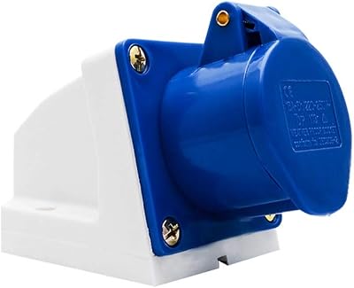 MASO 32A 220V IP44 3 Pin Industrial Site Socket & Waterproof Wall Plug 2P
