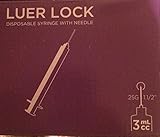 Package of 20 3mL 25g x 1.5in