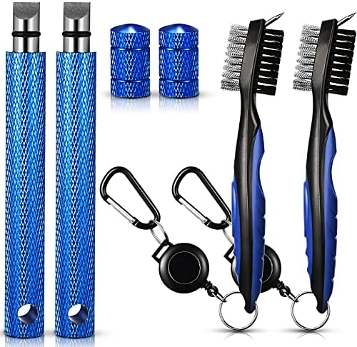 4 Pieces Golf Club Sharpener and Golf Club Brush Set Retractable Golf Club Brush Golf Club Sharpener Tool and Cleaner for Wedges and Irons Suitable for U and V Notch 4 Pieces Golf Club Sharpener and Golf Club Brush Set Retractable Golf Club Brush Golf Club Sharpener Tool and Cleaner for Wedges and Irons Suitable for U and V Notch
