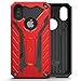 Zizo Static Cover - Case for iPhone Xs Max + Military Grade Drop Tested + Built in Kickstand (Red/Black)
