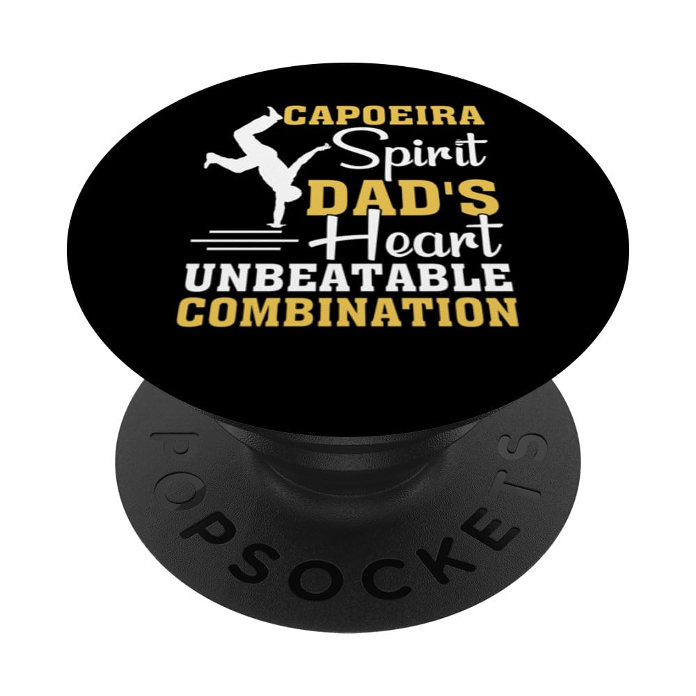 Capoeira Spirit Dad's Heart Unbeatable Combination PopSockets Swappable PopGrip