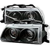 Spyder Auto Honda Civic/CRX Black Halogen Projector Headlight