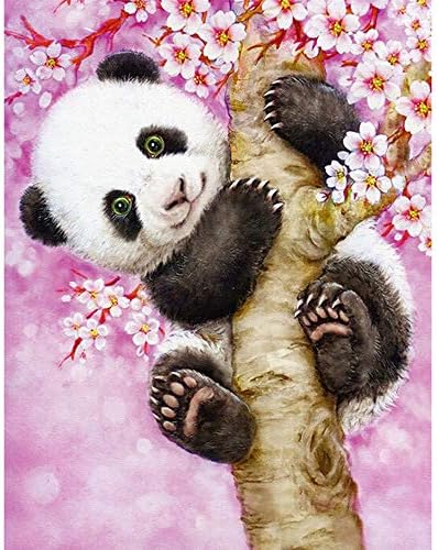 DIY 5D Diamond Painting Kit Clearance, Lovely Panda Crystal Rhinestone Embroidery Cross Stitch Arts Craft Supply Canvas Wall Decor