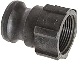 PT Coupling Basic Standard Series 12A Polypropylene Cam and Groove Hose Fitting, Poly A-Adapter, 1-1/4" Adapter x NPT Female