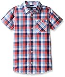 Tommy Hilfiger Little Boys' Wolfred Short Sleeve Woven Shirt, White, 5