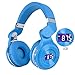 GOODLOGO T2S Bluetooth Headphones Wireless Headset Foldable Without Cable Earphone Perfect Sound Quality for Tablets, SmartPhones Computers,Laptops,TV's,All Head Sizes (Blue)