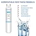 9999 Compatible with,Refrigerator Water Filter 11.25 inches (3 PACK)