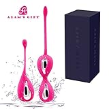 Adam’s gift Kegel Exercise Weights Kit Ben Wa Balls - Doctor Recommended for Bladder Control Device Pelvic Floor Exercise - Silicone Vaginal Kegel Ball Exercise Kit for Women Beginners & Advanced... 